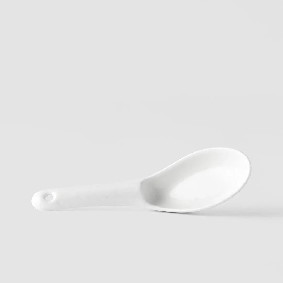 Spoon Small 15cm Kanso Soft White Glaze Wholesale Hub