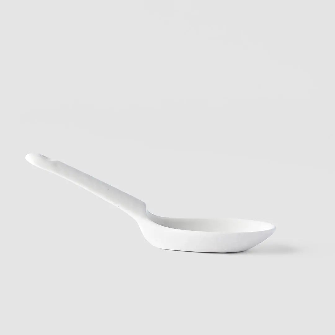 Spoon Small 15cm Kanso Soft White Glaze Wholesale Hub
