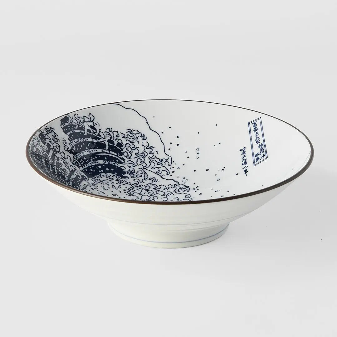 Ramen Bowl 24.5cm Hokusai Great Wave Design Wholesale Hub