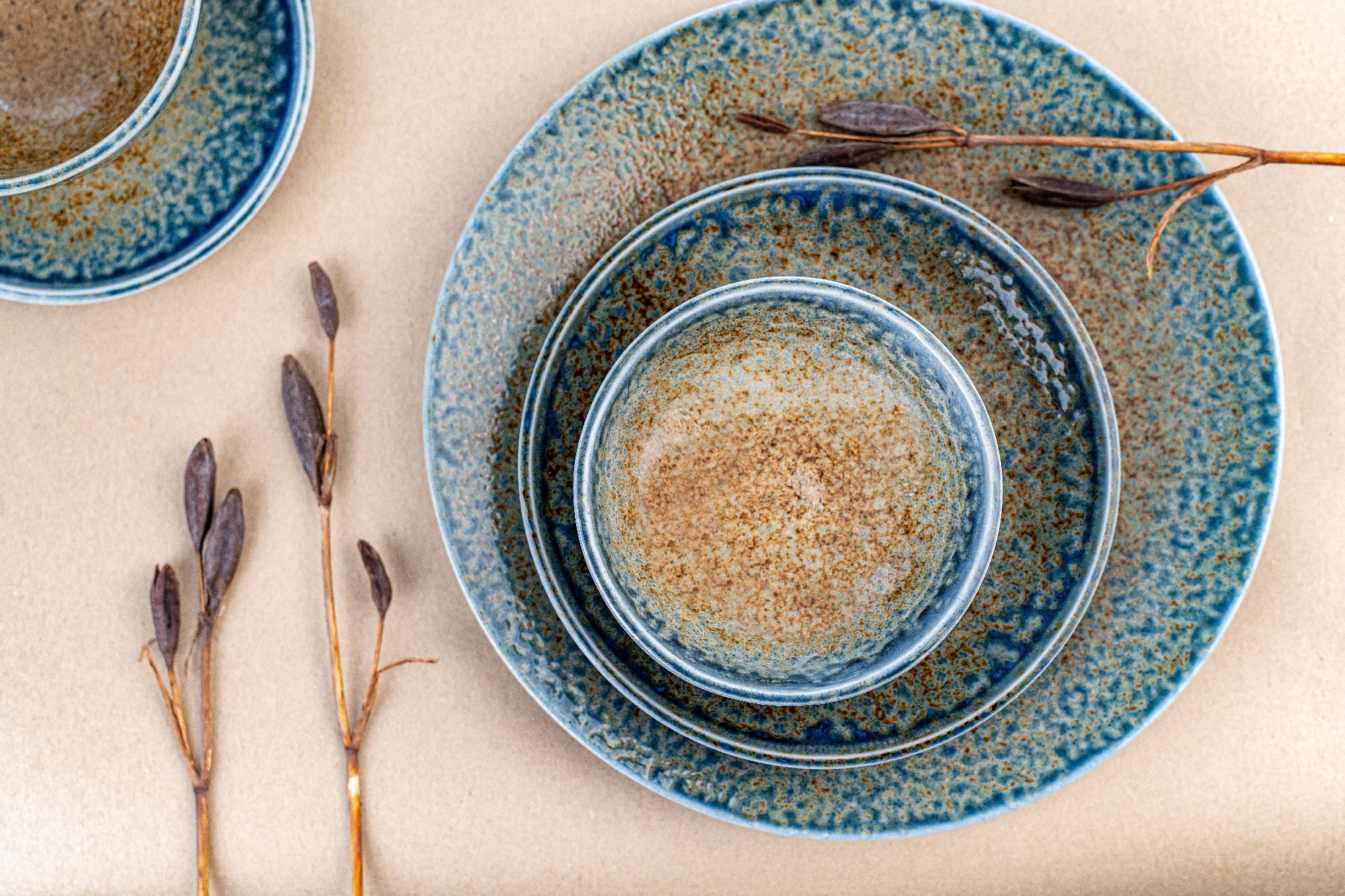 Tapas Plate 17cm Earth & Sky Glaze Wholesale Hub