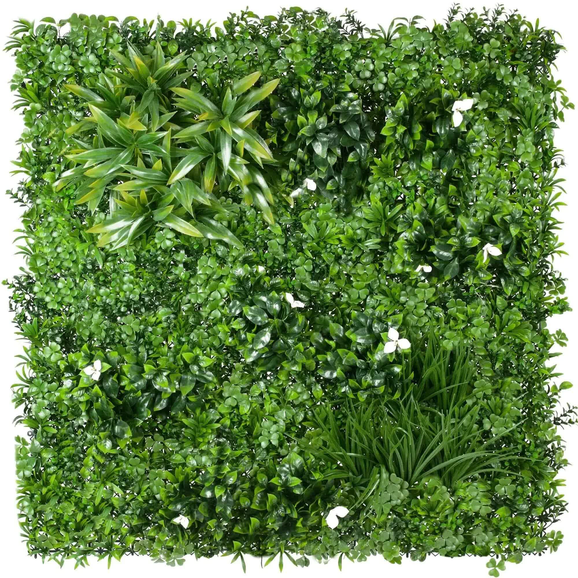 Luxury White Oasis Vertical Garden / Green Wall UV Resistant 1m x 1m Wholesale Hub