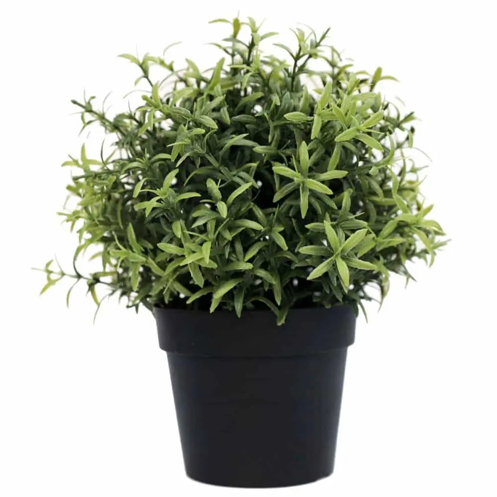 Small Potted Artificial Rosemary Herb Plant UV Resistant 20cm Wholesale Hub