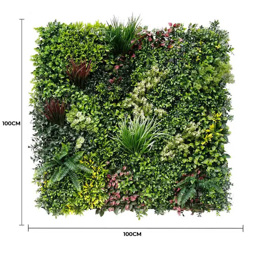 Luxury Evergreen Rainforest Recycled Vertical Garden / Green Wall UV Resistant 1m x 1m Wholesale Hub