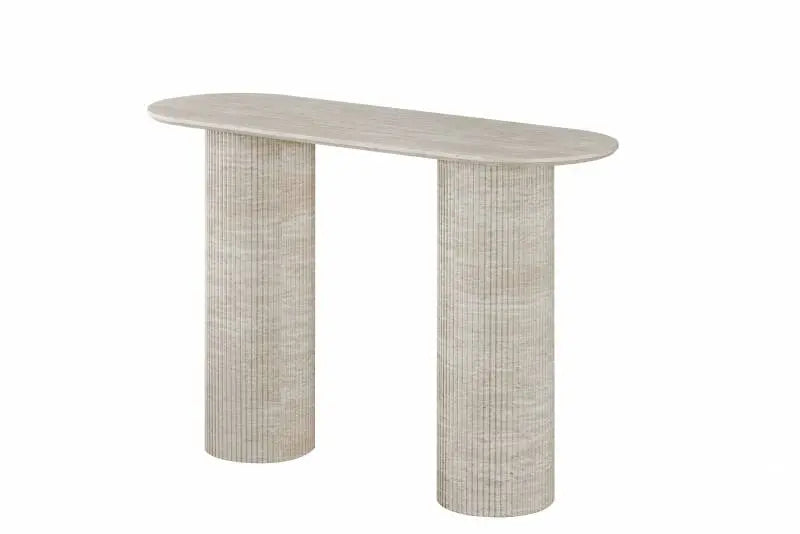Elodie Console Table Travertine 120x78cm Wholesale Hub