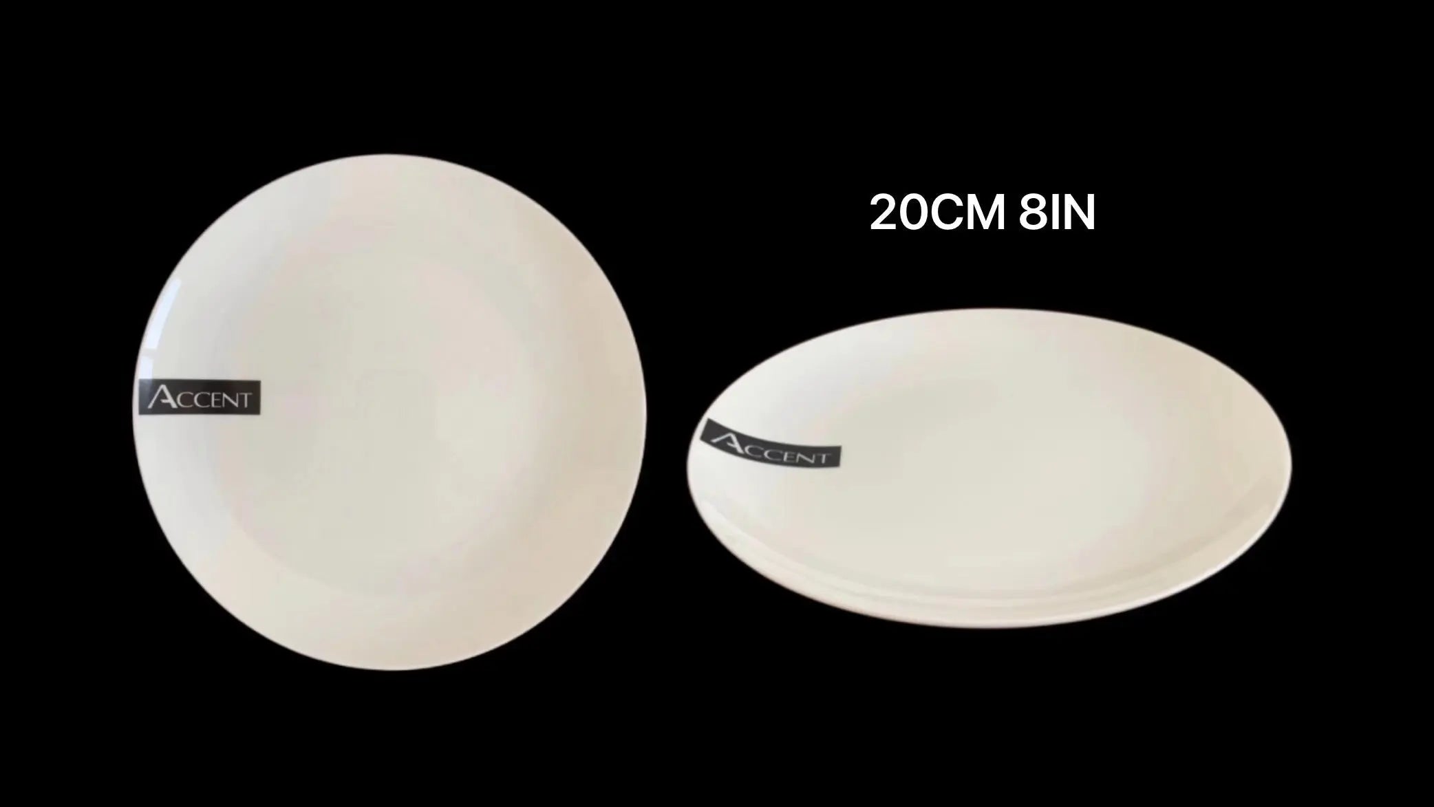 bulk 24 White Fine Bone China Side Plate 8ln 20x2cm Wholesale Hub