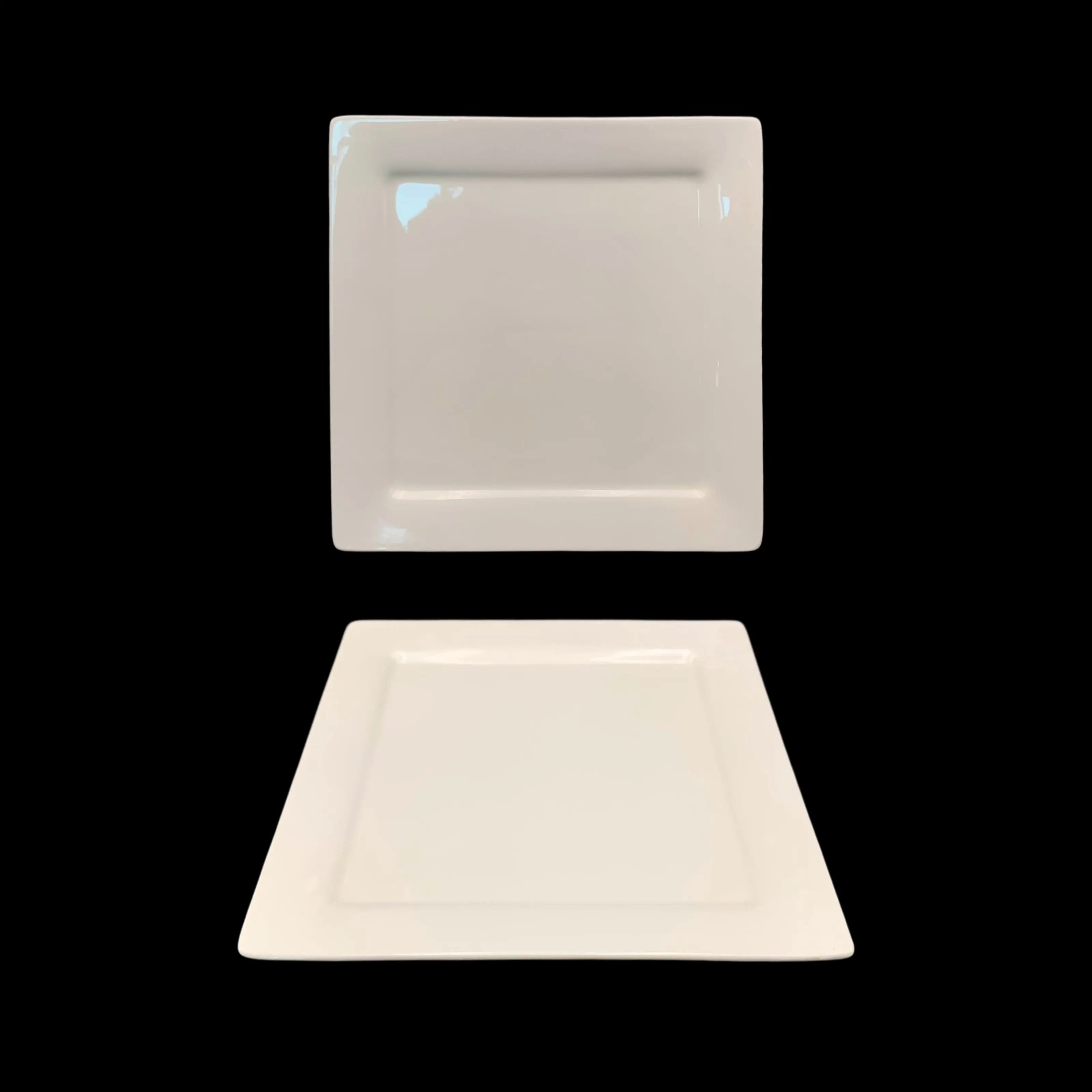 bulk 24 White New Bone China Square Side Plate 21cm Wholesale Hub