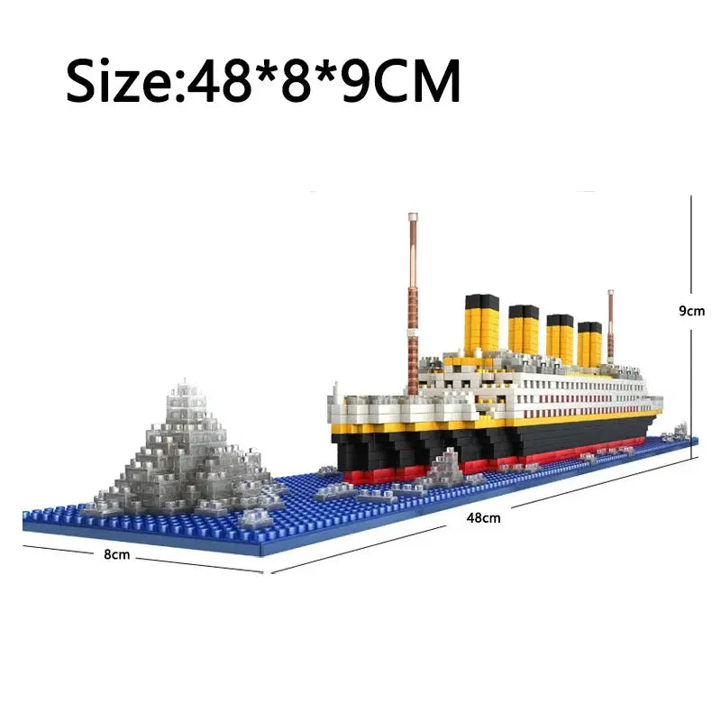 NNEOBA Titanic Ship Toy with LED Light Wholesale Hub