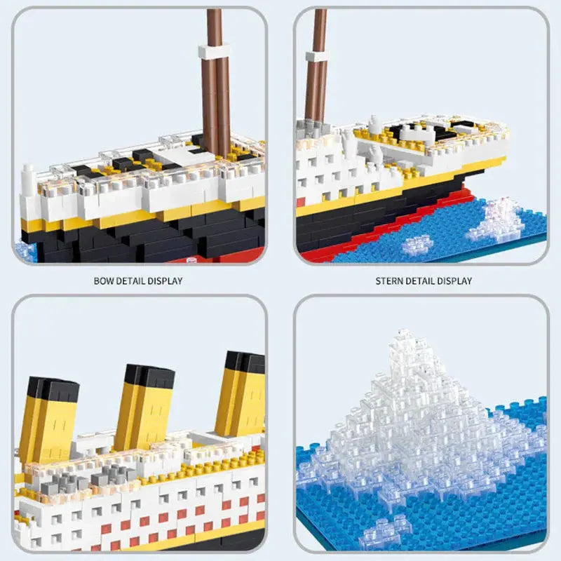 NNEOBA Titanic Ship Toy with LED Light Wholesale Hub
