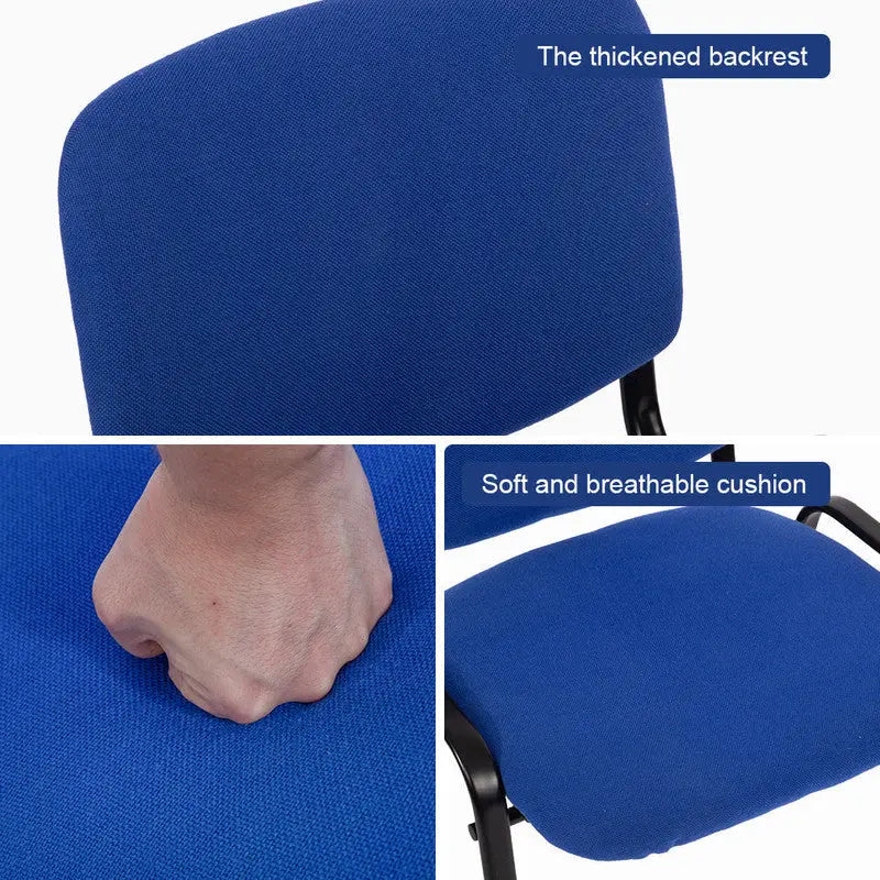 NNECN Stackable Office Conference Visitor and Community Chairs (Set of 7-Blue) Wholesale Hub