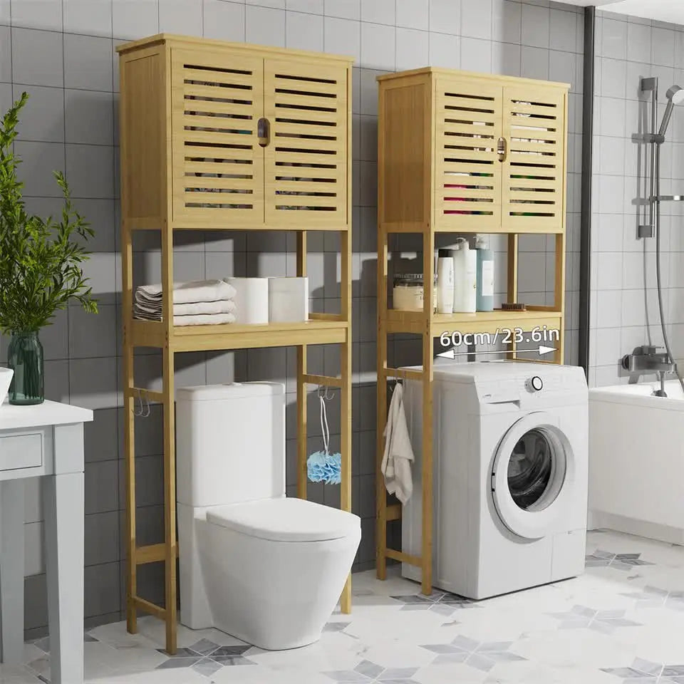 4-Tier Bamboo Bathroom Toilet Storage Rack Wholesale Hub
