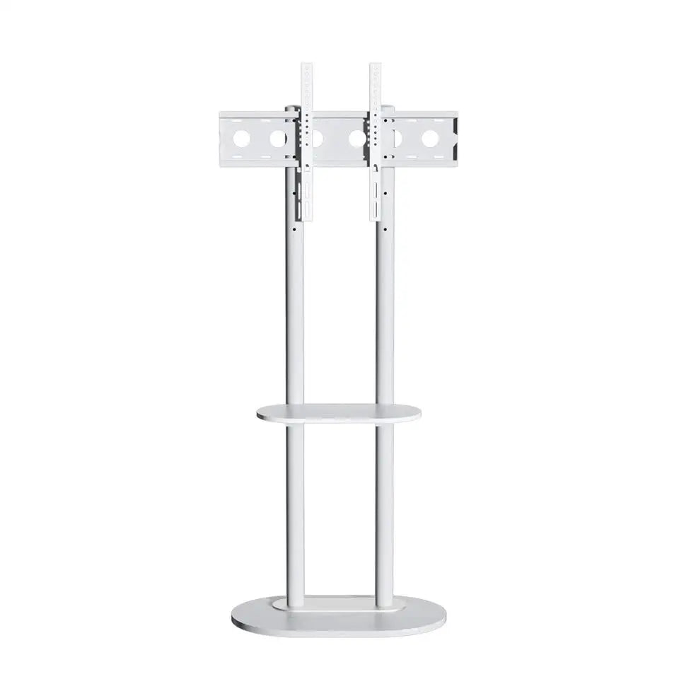 Minimalist Marble Textured Floor Tv Stand 32"-75" Strong Steel Tv Bracket Stable Wholesale Hub