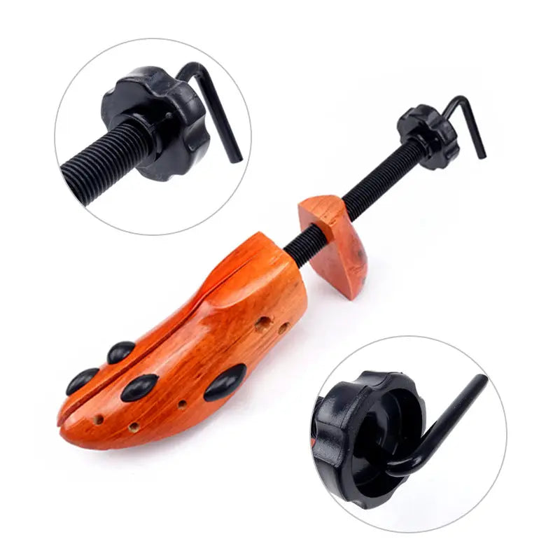 1 PCS Brown Adjustable Wooden Shoe Stretcher for Women, Small Size (EUR 34-38) Wholesale Hub