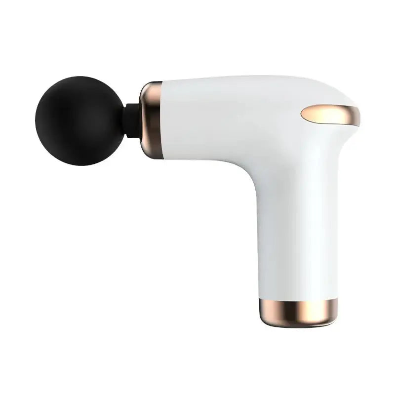 Classic White Massage Gun - 6-Speed Deep Tissue Massager with 4 Professional Massage Heads Wholesale Hub