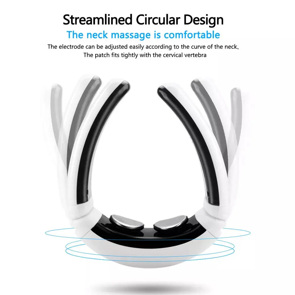 Neck Massager with Pulse Therapy - Intelligent Cervical Massage Device for Pain Relief and Relaxation Wholesale Hub