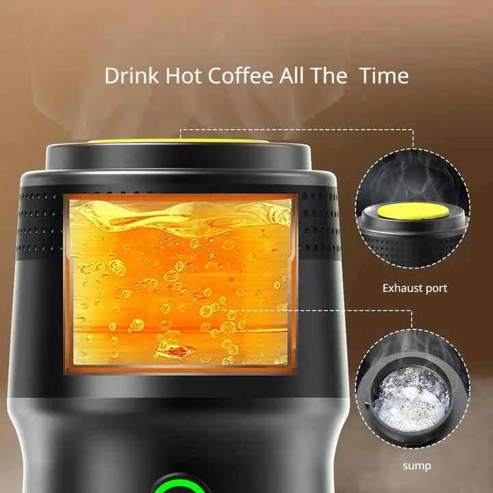 Green Portable Fully Automatic Espresso Coffee Machine - Universal 3-in-1 Capsule, Coffee Powder & Espresso Maker Wholesale Hub