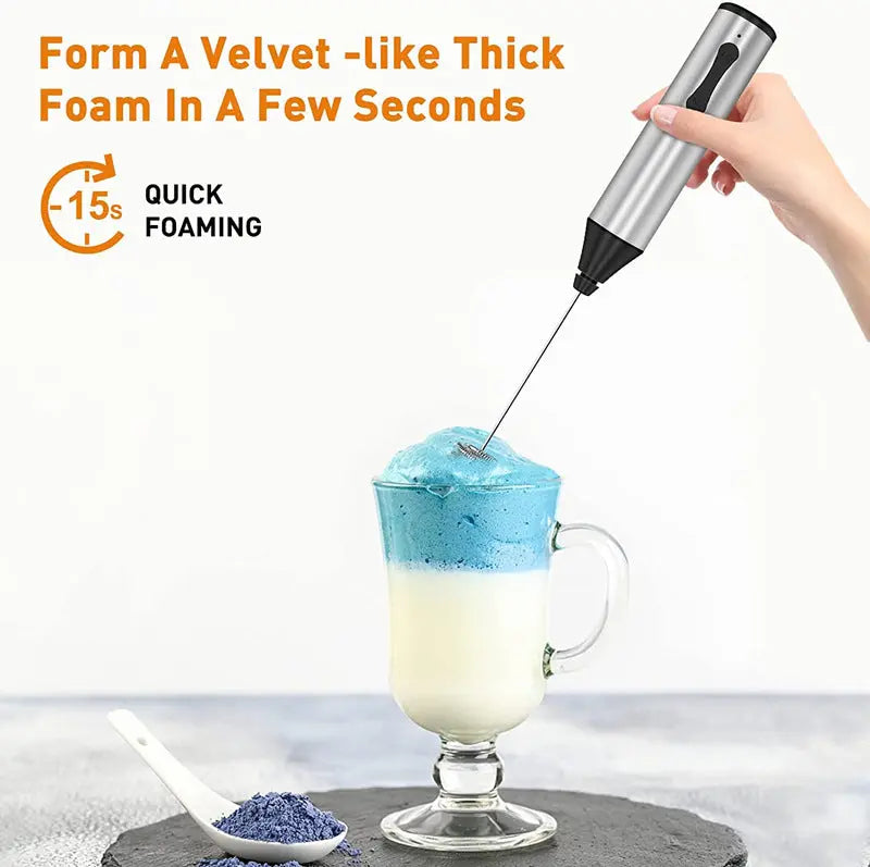 Rechargeable Electric Milk Frother, Handheld Foam Maker, Coffee Frothing Wand, Whisk for Milk, Coffee, and Baking Wholesale Hub