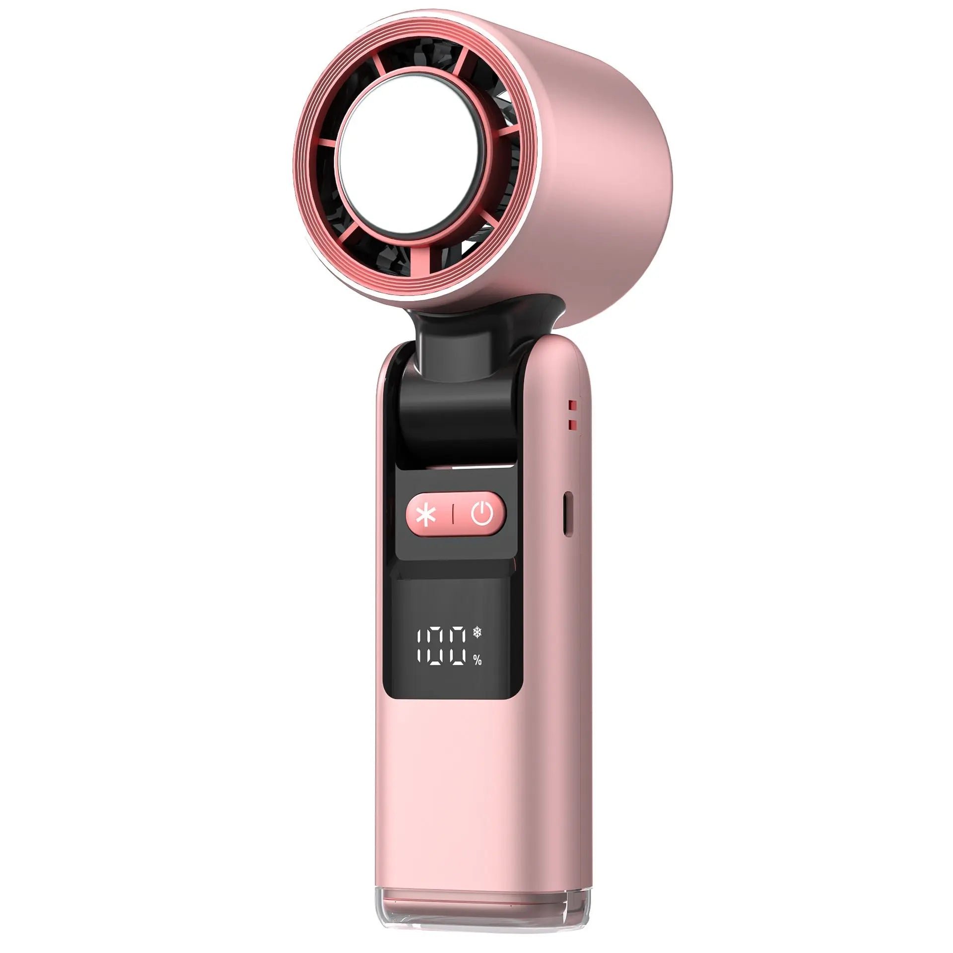 Pink Portable Handheld High-Speed Cooling Fan - Perfect for Outdoor Camping Wholesale Hub