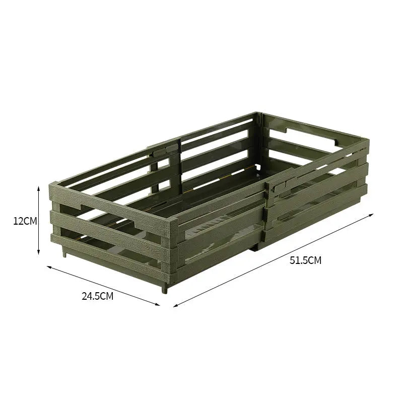 Green Foldable Industrial Storage Crates - Portable Outdoor Collapsible Storage Box for Home and Travel Wholesale Hub