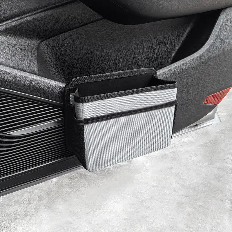 Grey Upgraded Waterproof Car Storage Bag - Multi-Position Hanging Organizer Wholesale Hub