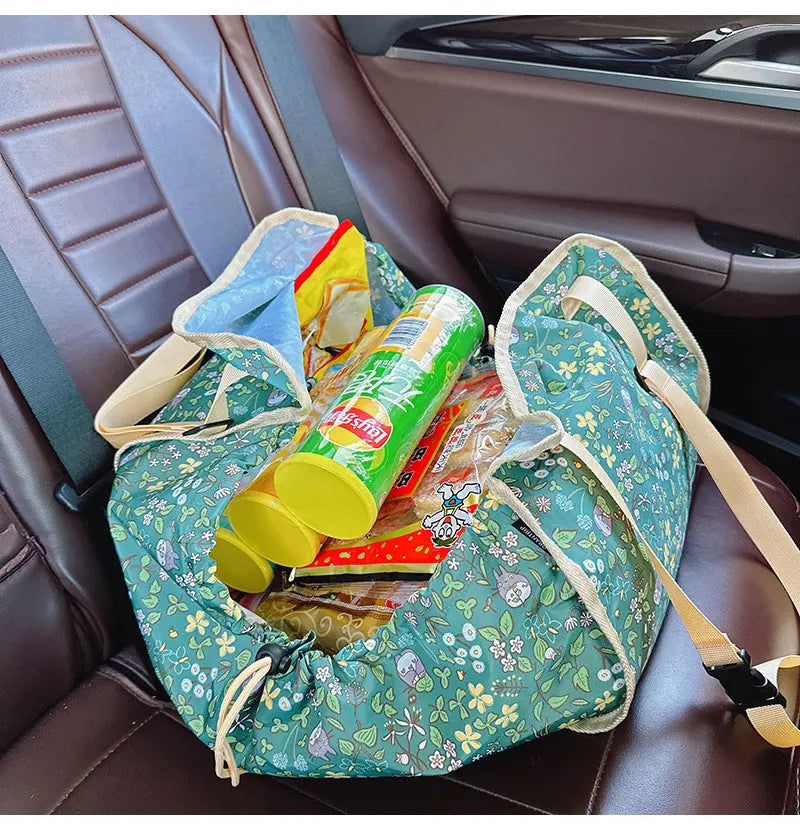 Green Car Back Seat Organizer Hammock - Portable Storage Solution Wholesale Hub
