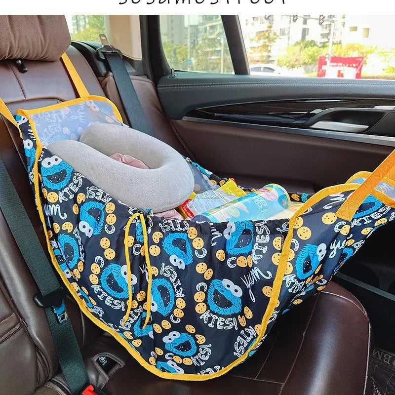 Nevy Blue Car Back Seat Organizer Hammock - Portable Storage Solution Wholesale Hub