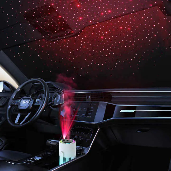 Pink Starry Sky Projection Humidifier – USB Ultrasonic Car and Home Air Humidifier, Mist Diffuser for Hydration Wholesale Hub