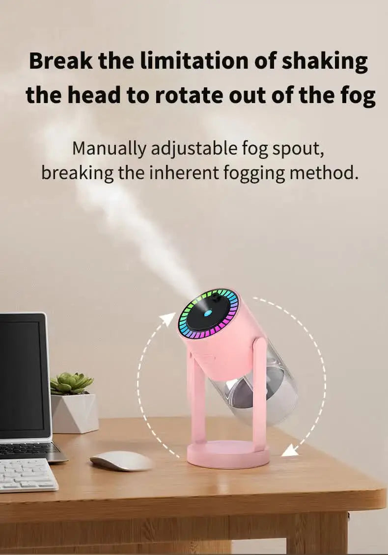 Pink Starry Sky Projection Humidifier – USB Ultrasonic Car and Home Air Humidifier, Mist Diffuser for Hydration Wholesale Hub