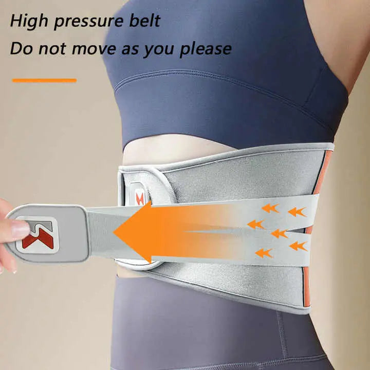 Dark Blue Wireless Heated Waist Massager with Lumbar Support - Smart Back Pain Relief Device Wholesale Hub
