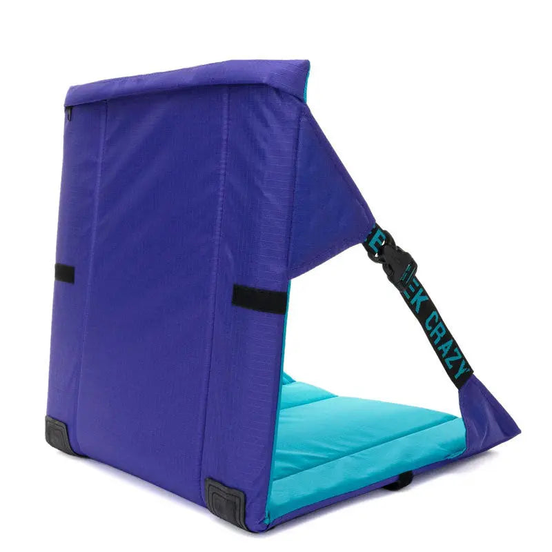 Blue Portable Outdoor Camping Seat Pad with Backrest, Foldable & Waterproof Concert Cushion, 600D Oxford Fabric, Ideal for Hiking & Picnics Wholesale Hub