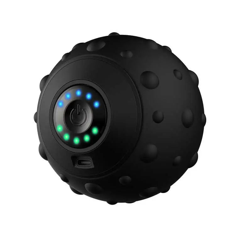 Black Vibrating Massage Ball - Deep Tissue Muscle Relaxation & Recovery Tool - Portable Electric Massager with USB Rechargeable Design Wholesale Hub
