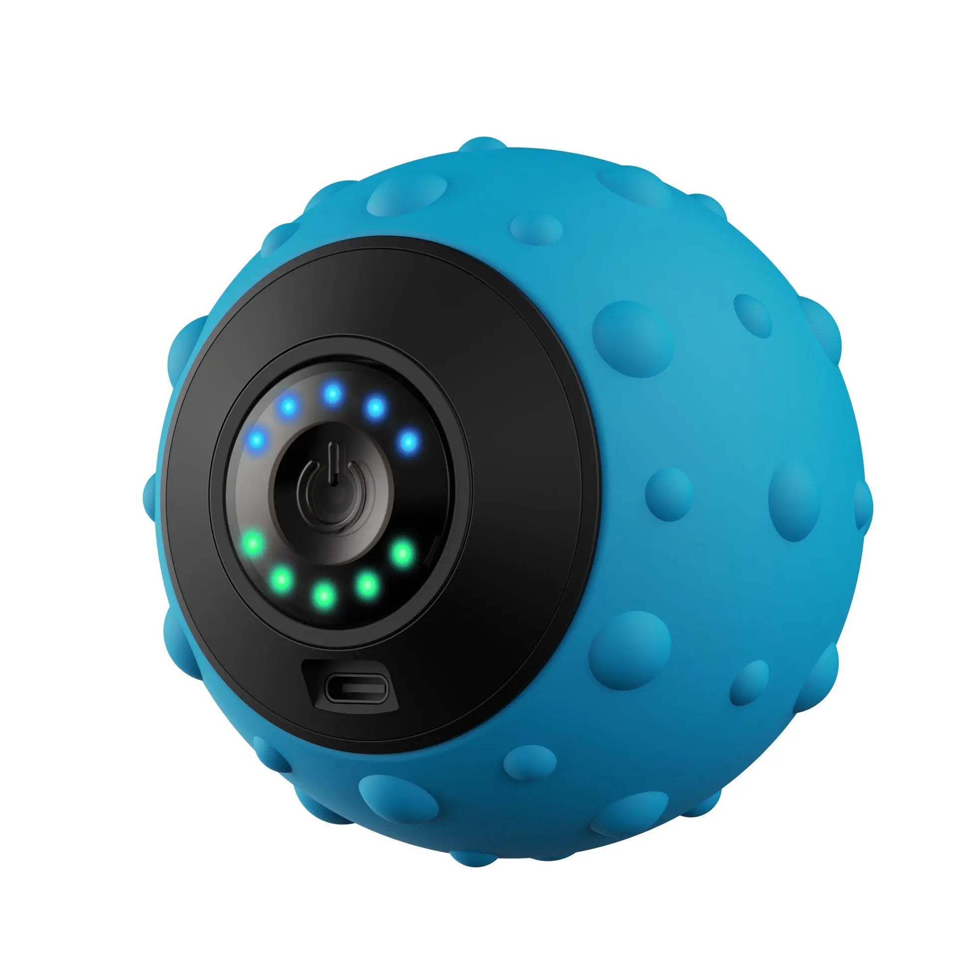 Blue Vibrating Massage Ball - Deep Tissue Muscle Relaxation & Recovery Tool - Portable Electric Massager with USB Rechargeable Design Wholesale Hub