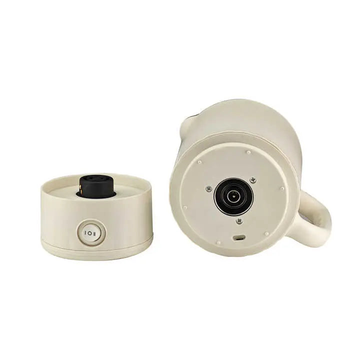 White Portable Foldable Travel Electric Kettle - 304 Stainless Steel Electric Water Boiler Wholesale Hub