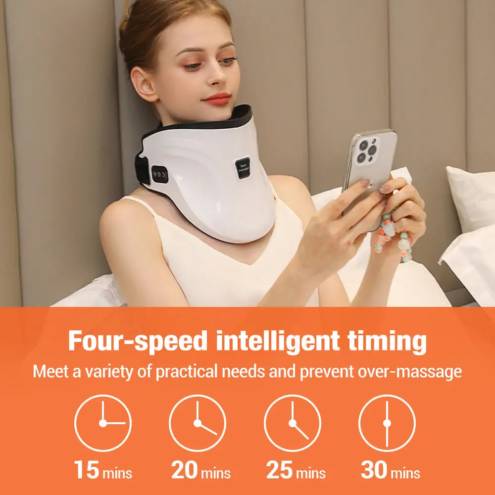 Electric Heated Neck Massager with Carbon Fiber Infrared Therapy & Customizable Temperatures Wholesale Hub