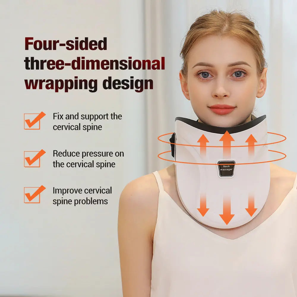 Electric Heated Neck Massager with Carbon Fiber Infrared Therapy & Customizable Temperatures Wholesale Hub