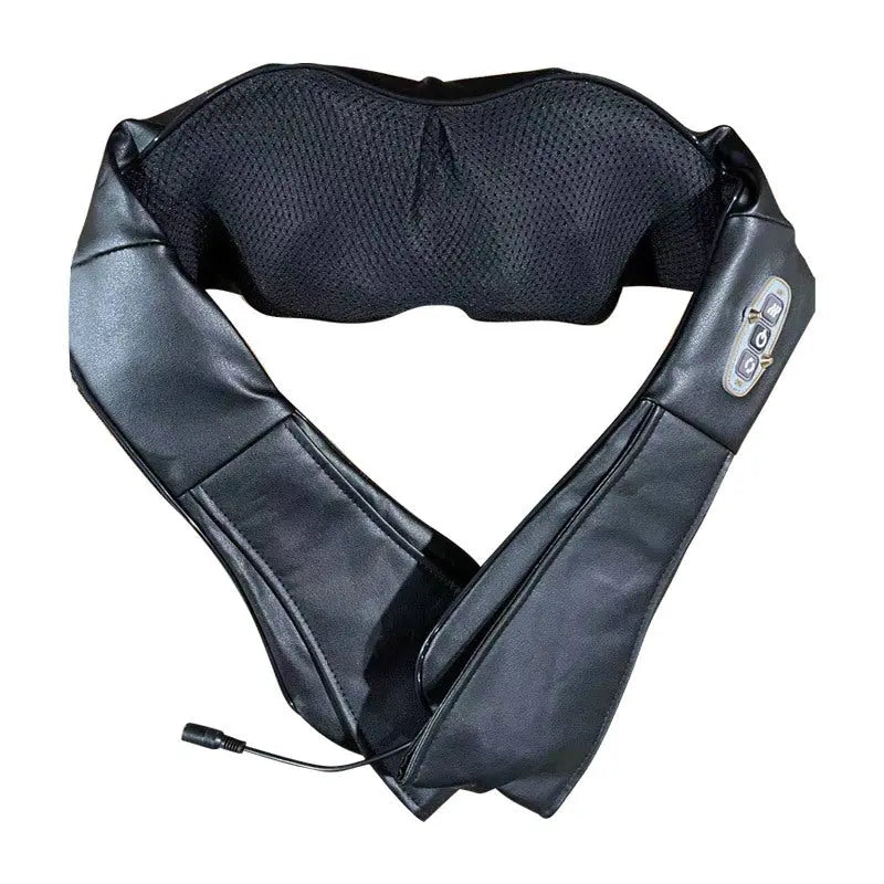 Portable Kneading Neck and Shoulder Massager with Heat - three-Button Design, Black Wholesale Hub