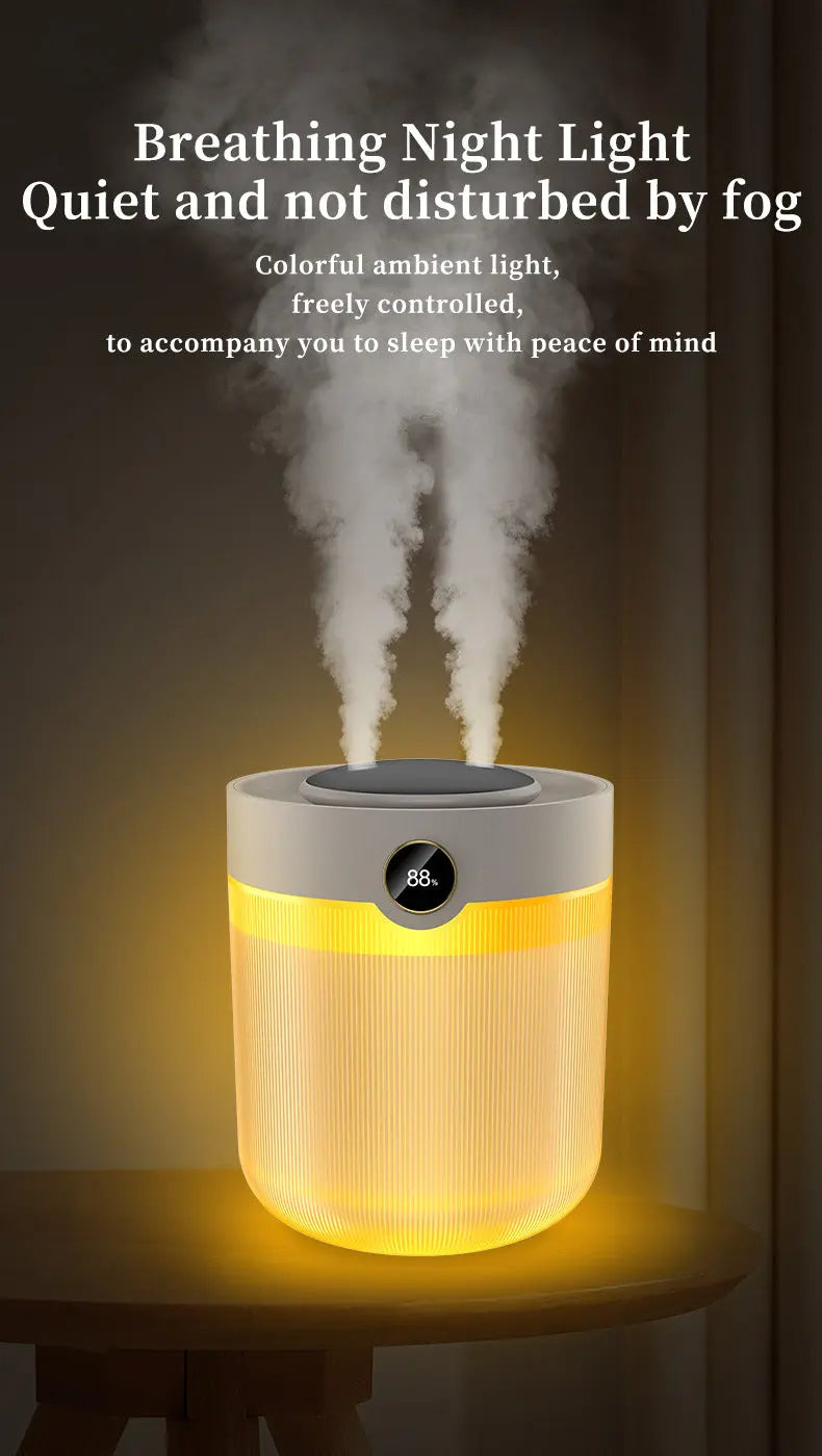 2000ML Large Capacity Humidifier with LED Display - Silent Cool Mist Air Humidifier for Home and Office Wholesale Hub