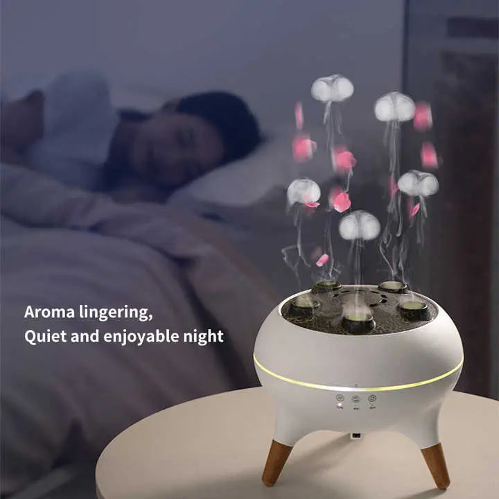 Dynamic Jellyfish Aroma Diffuser with Timer, Ambient Lighting, and Adjustable Mist Modes Wholesale Hub