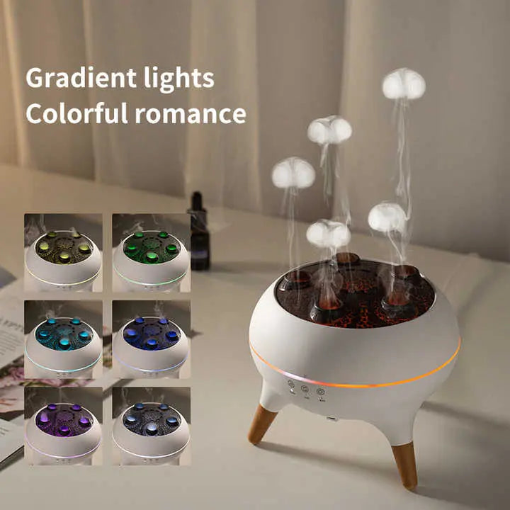 Dynamic Jellyfish Aroma Diffuser with Timer, Ambient Lighting, and Adjustable Mist Modes Wholesale Hub