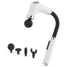 Long-Handle Percussion Massage Gun - Adjustable Speed Muscle Relaxation Device( Four Massage Heads) Wholesale Hub