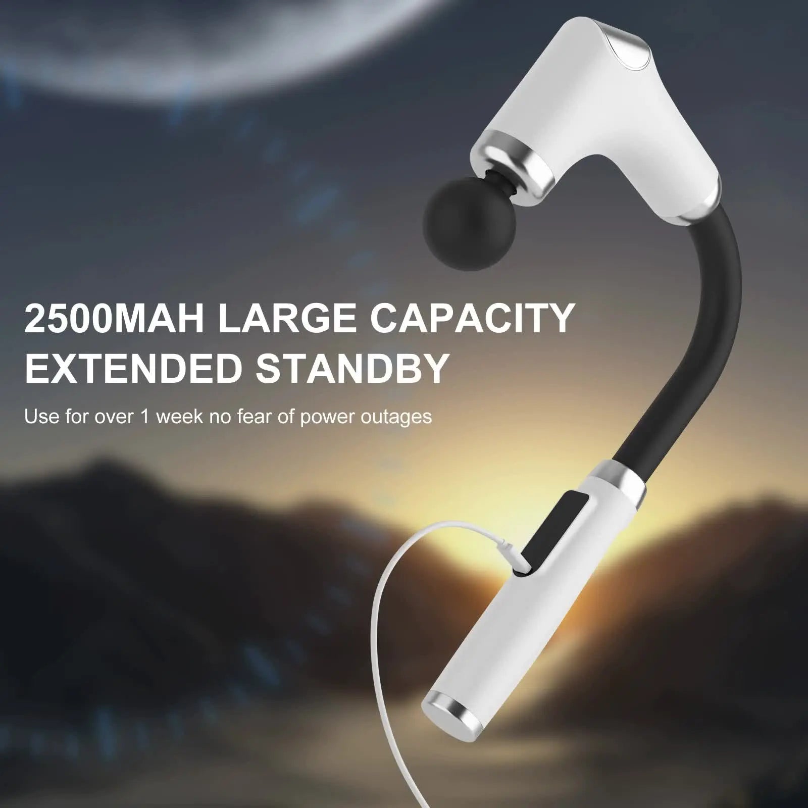Long-Handle Percussion Massage Gun - Adjustable Speed Muscle Relaxation Device( Four Massage Heads) Wholesale Hub