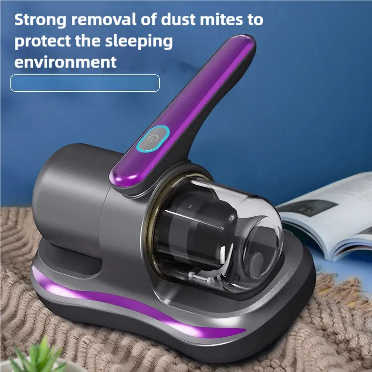 Blue Handheld Dust Mite Vacuum Cleaner - Cordless, High Suction Power, USB Rechargeable Wholesale Hub