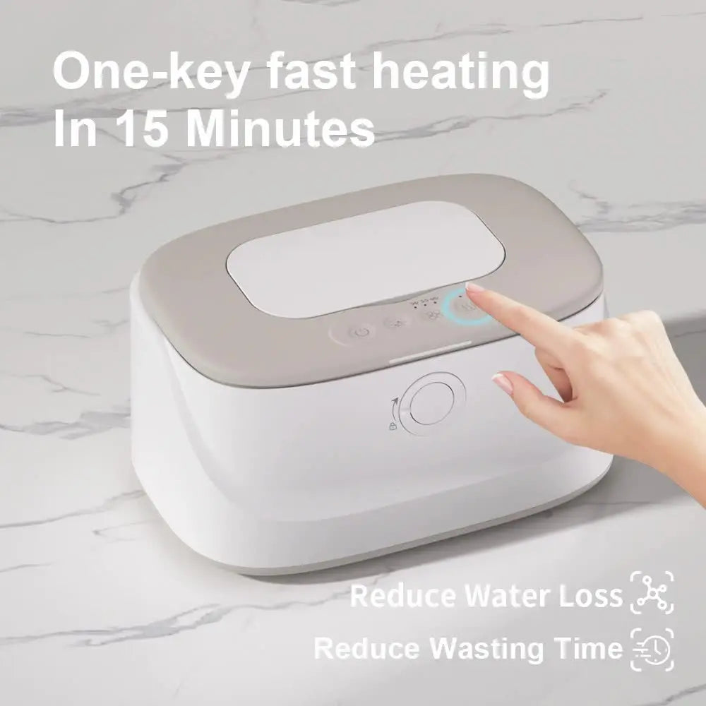 Grey USB-Powered Baby Wet Wipes Warmer - Portable and Adjustable Heating Wholesale Hub