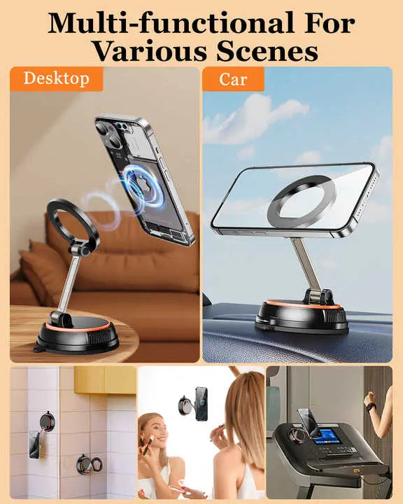 360 Degree Rotating Magnetic Phone Holder - Strong Suction and Stable Design Wholesale Hub