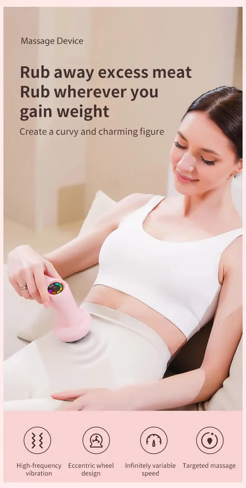 White Portable Electric Body Sculpting Massager - Slimming and Relaxation Tool Wholesale Hub