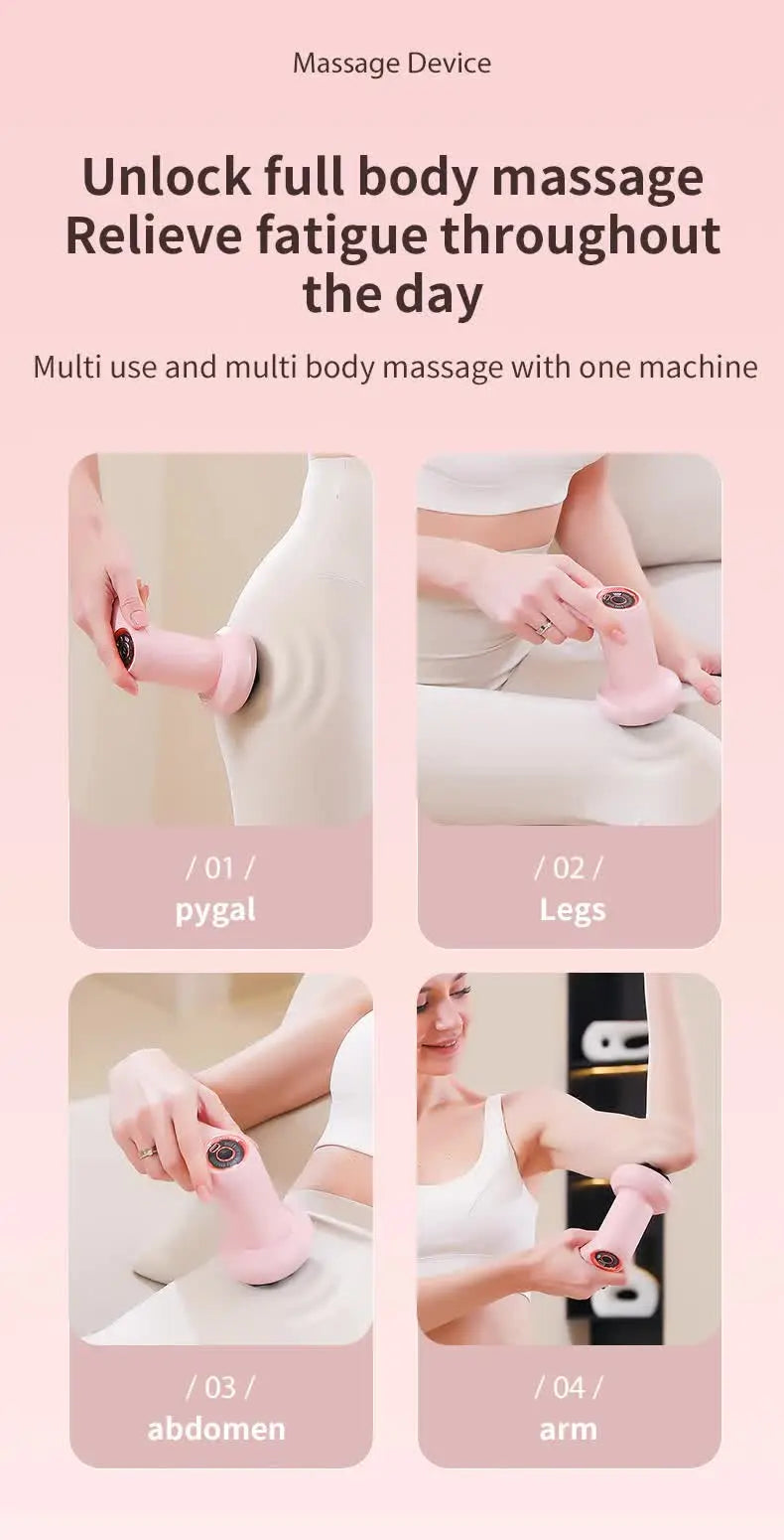 White Portable Electric Body Sculpting Massager - Slimming and Relaxation Tool Wholesale Hub