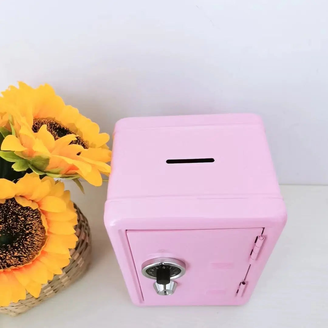 White Mini Metal Safe Box with Combination Lock and Key - Compact Security Storage Wholesale Hub