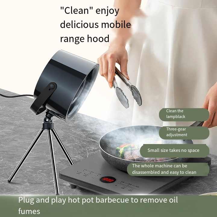 White Portable Retro-Style Desktop Air Purifier with Tripod Stand Wholesale Hub