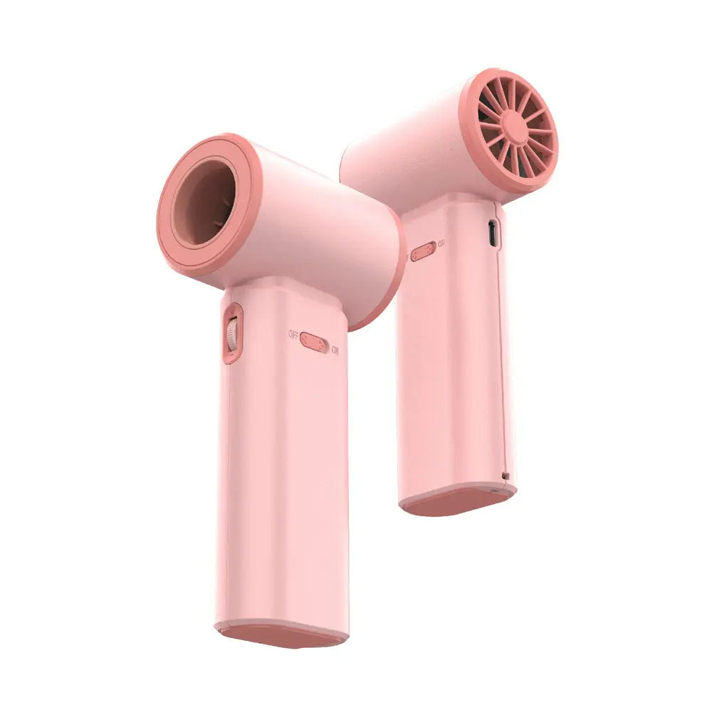 Pink Portable 2-in-1 Mini Handheld Fan and Hair Dryer Wholesale Hub