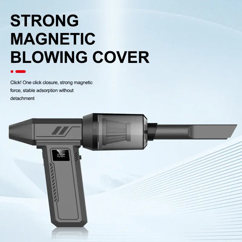 Black 130,000 Turn Compact Handheld Air Blower and Vacuum Cleaner with Dual Functionality (product without the vac attachments) Wholesale Hub