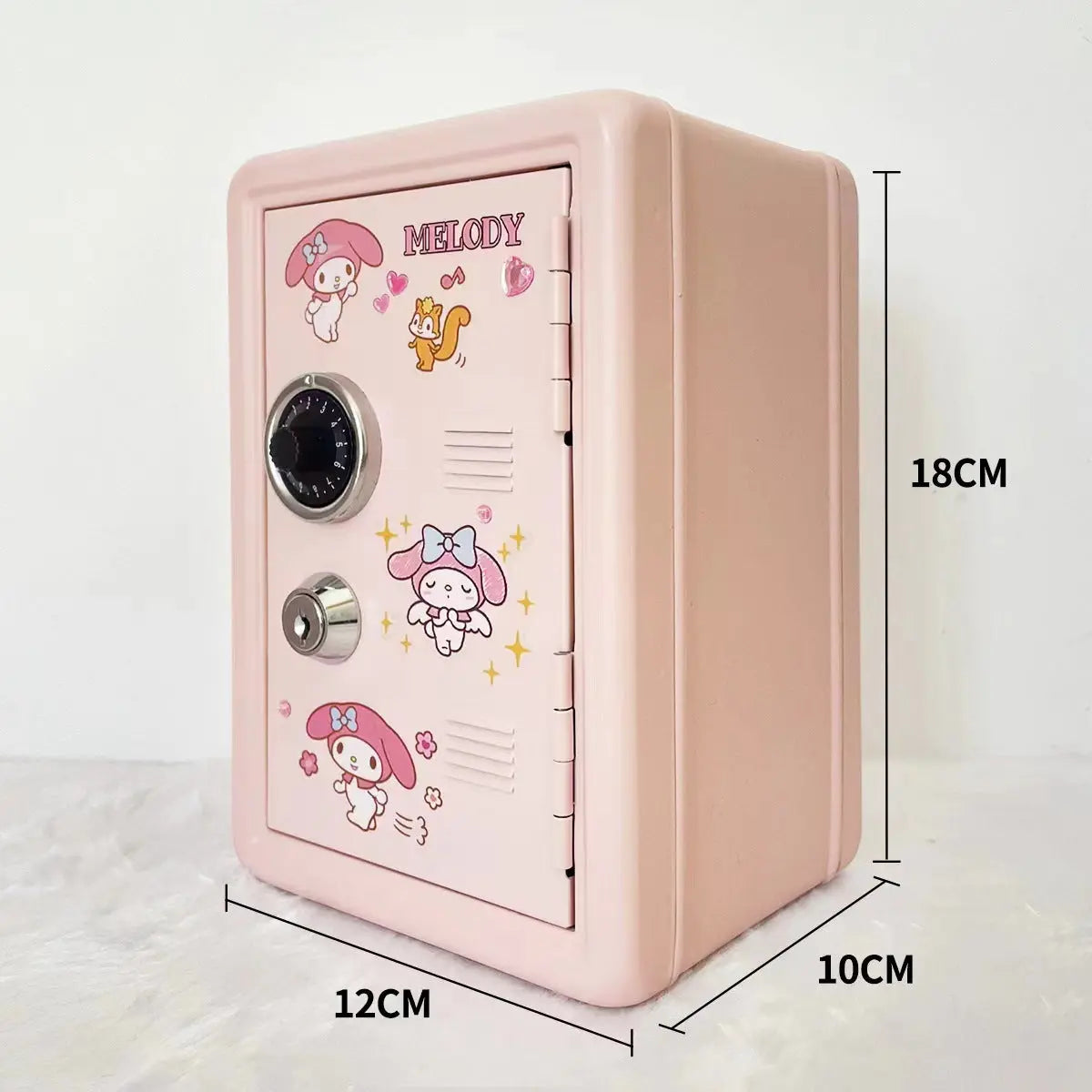 Red Mini Metal Safe Box with Combination Lock and Key - Compact Security Storage Wholesale Hub